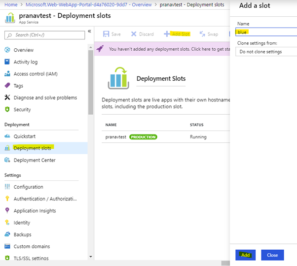 Doing Blue Green Deployments Using Deployment Slots In Azure  App